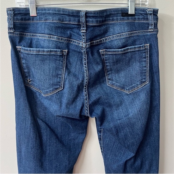 Kut from the Kloth Boyfriend Distressed Denim Jeans Women 10 Medium Wash Stretch - Picture 4 of 13